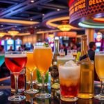 are drinks free at wheeling island casino