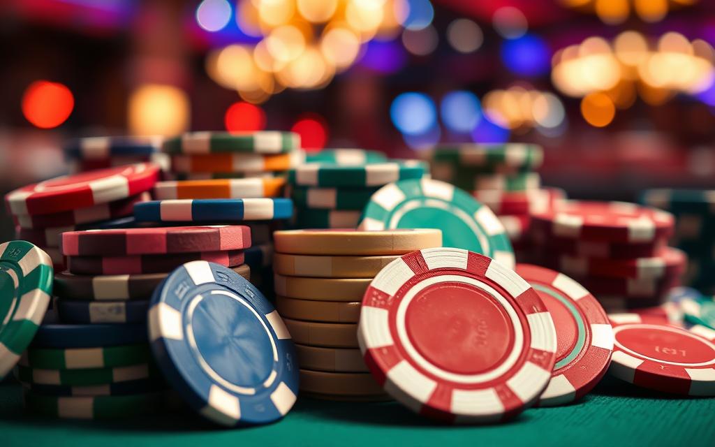 what are casino poker chips made of